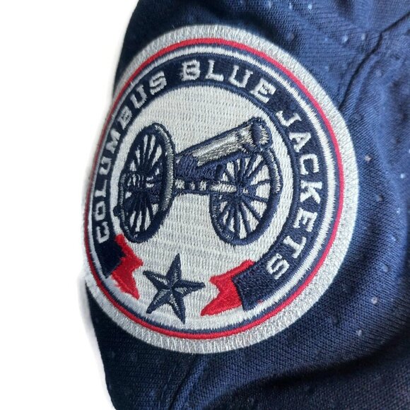 Adidas Columbus Blue Jackets NHL Authentic Home Jersey Mens Size 42 Cam Atkinson - Picture 6 of 8